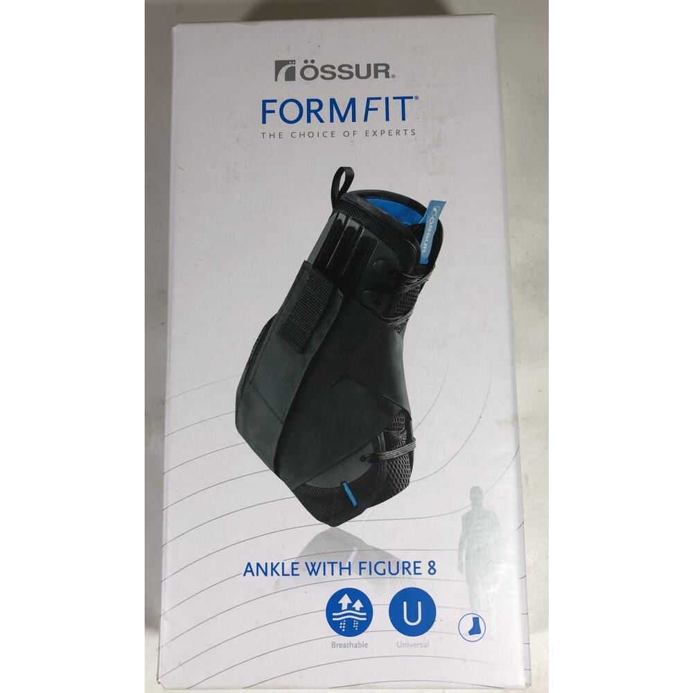 Ankle Brace Small with Figure 8 Straps Breathable Ossur Form Fit Open Box